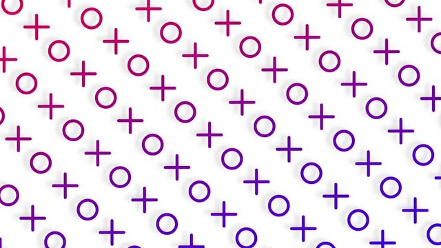 Xoxo Oxo Pattern of Noughts and Crosses Moving Overlays Instagram Color scheme