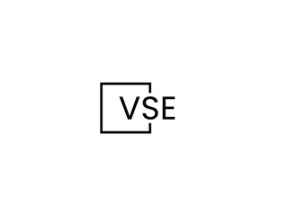 VSE letter initial logo design vector illustration