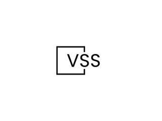 VSS letter initial logo design vector illustration