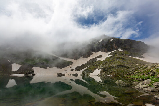 Karagol Black lake in Giresun Eastern Black Sea mountains, glacial lakes, kurban lake, dereli, giresun
