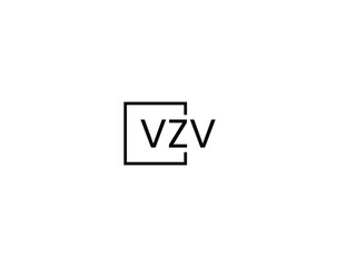 VZV letter initial logo design vector illustration