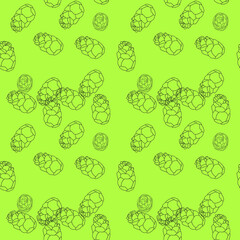 pattern with the image of elongated cones