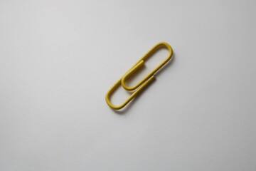 Yellow paper clip