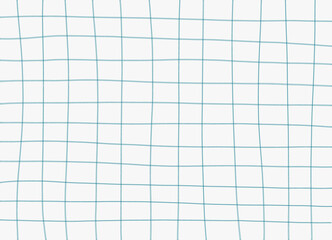 Blue grid background. Hand drawn texture, student notebook sheet. Vector backdrop, cover, banner.	
