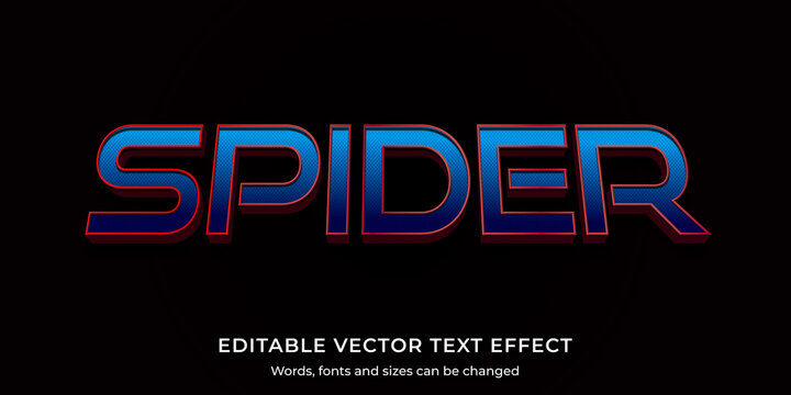 Spider Man 3d Editable Text Style Effect