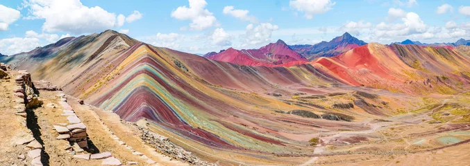 Foto auf Acrylglas Vinicunca Vinicunca oder Winikunka. Auch Montna a de Siete Colores genannt. Berg in den Anden von Peru