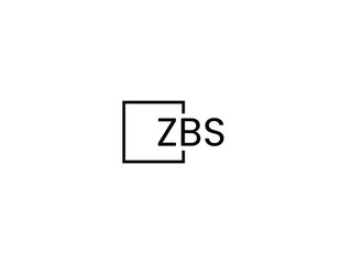 ZBS letter initial logo design vector illustration