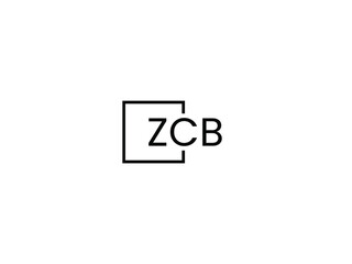 ZCB letter initial logo design vector illustration