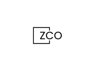 ZCO letter initial logo design vector illustration