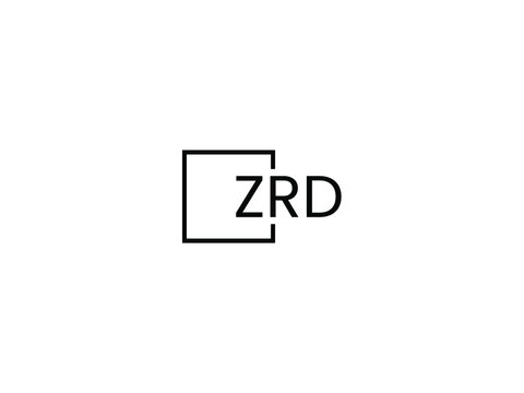ZRD letter initial logo design vector illustration