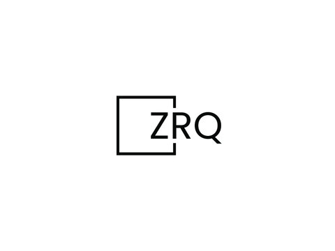 ZRQ letter initial logo design vector illustration