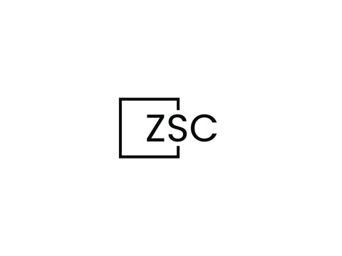 ZSC letter initial logo design vector illustration