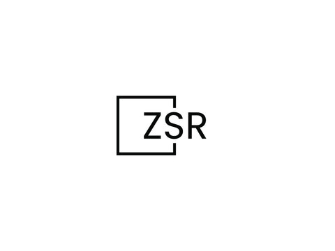 ZSR letter initial logo design vector illustration