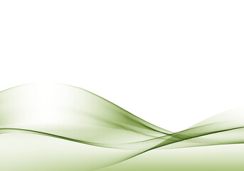 Transparent wave stream on light background. Design element. Vector smooth abstract wave background.