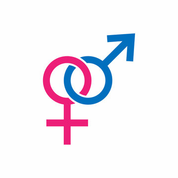 gender male and female vector icon 