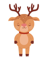 smiling reindeer icon