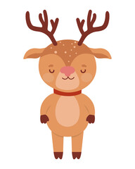 smiling reindeer icon