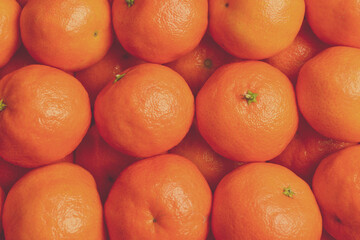 Mandarin orange background.
