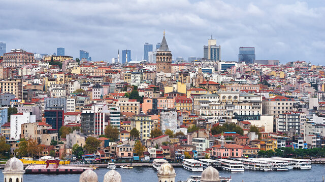 Beyoglu district cityscape in Istanbul