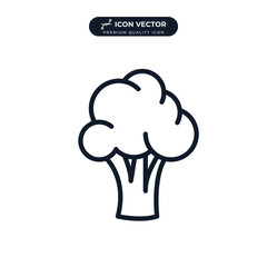 broccoli icon symbol template for graphic and web design collection logo vector illustration