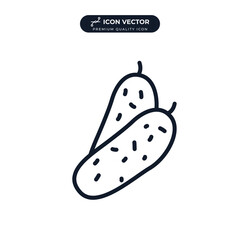 cucumber icon symbol template for graphic and web design collection logo vector illustration