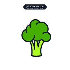 broccoli icon symbol template for graphic and web design collection logo vector illustration