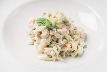 Russian salad on the table