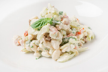 Russian salad on the table
