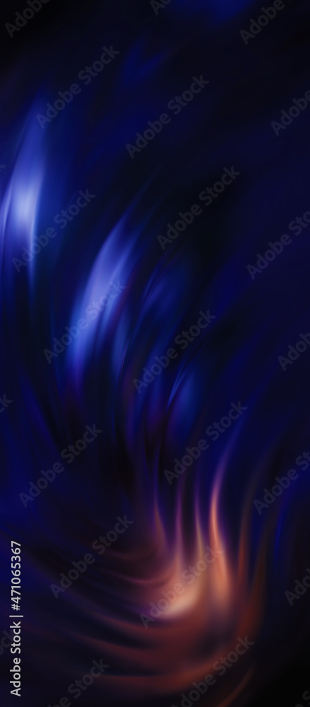 Wall mural bright abstract blurred background with bokeh. blurred lights, neon glowing lines on a dark backgrou