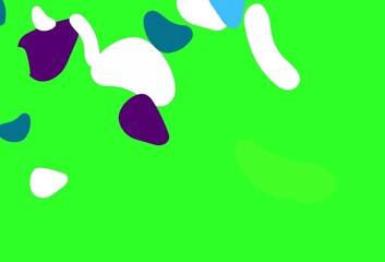 Light multicolor, rainbow vector background with abstract forms.