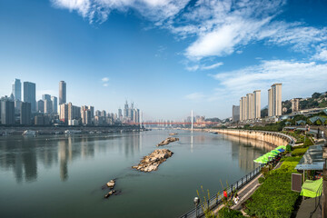 Fototapeta premium Chongqing city scenery street view