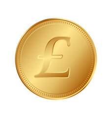 gold british pound coin