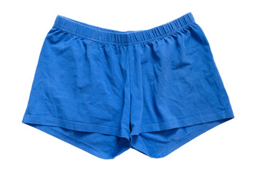 Blue shorts isolated