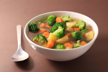 bowl of vegetables and broth