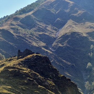  Argun gorge landscape. Chechnya. Russia