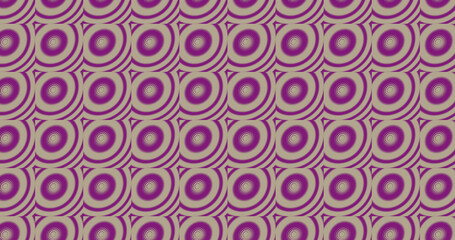 Fototapeta na wymiar Render with psychedelic background with pink gray circles