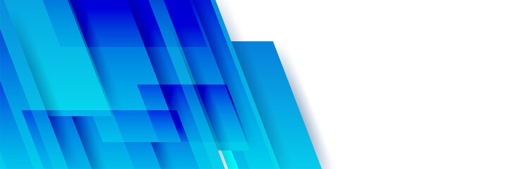 Modern blue technology banner background. Vector abstract graphic design banner pattern background template.