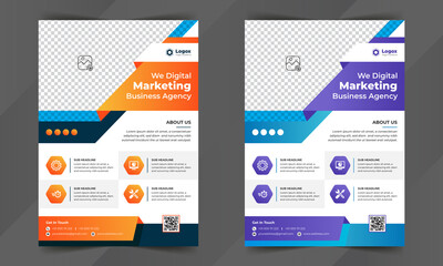 Modern Layout, Annual Report, Poster Flyer Design And Brochure Cover A4 Page Banner Template Design.