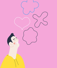 Happiness - happy smiling people portraits, emotion concept