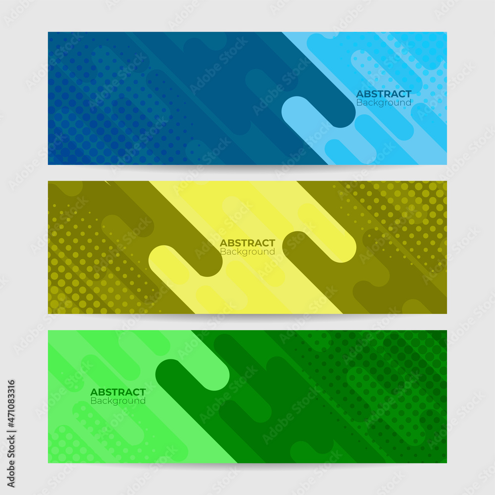 Poster Abstract banner background. Vector abstract graphic design banner pattern background template.