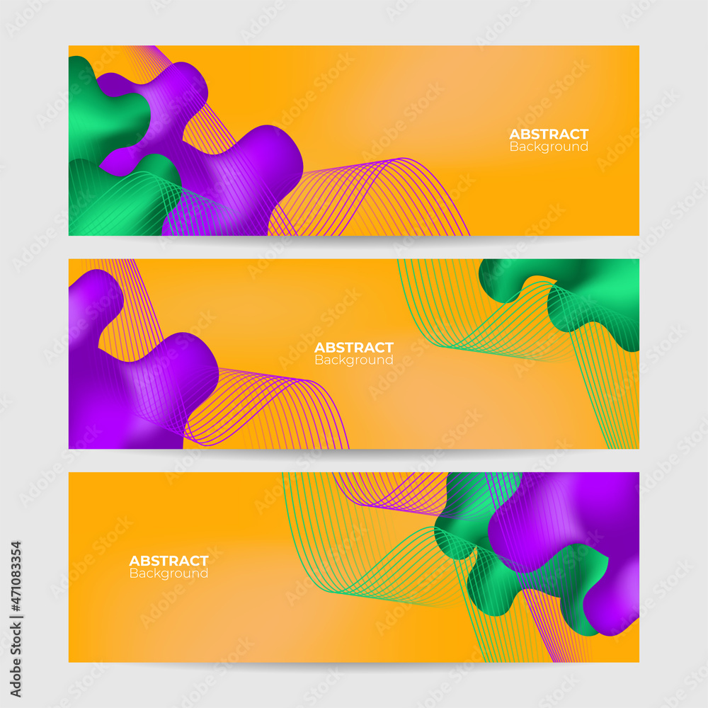 Poster Abstract banner background. Vector abstract graphic design banner pattern background template.