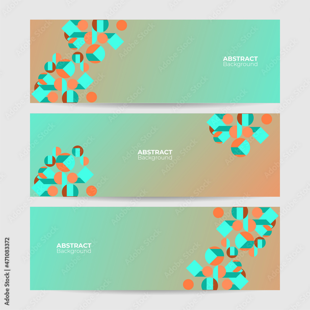 Poster Abstract banner background. Vector abstract graphic design banner pattern background template.