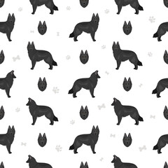 Groenendael seamless pattern