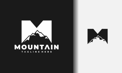 letter M mountain logo