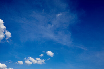 Abstract image of blurred sky. Blue sky background