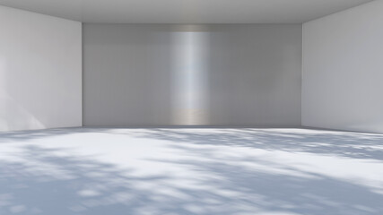 Empty room with Wall Background. 3D illustration, 3D rendering	
