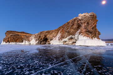 Fototapeta na wymiar The exciting landscape of the Lake Baikal surroundings