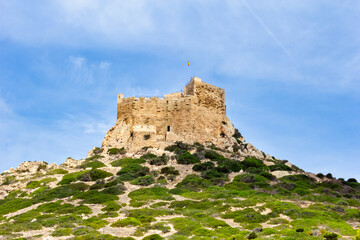 Fototapeta na wymiar Cabrera Island Castle, Balearic Islands (Spain)