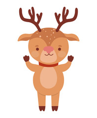 Fototapeta premium smiling reindeer design