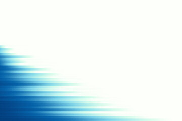 青い階段状の帯背景イラスト